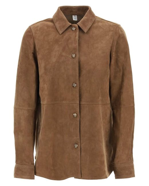 Totême Suede overshirt for