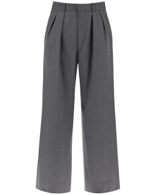 Wardrobe.Nyc Wide leg flannel trousers for or