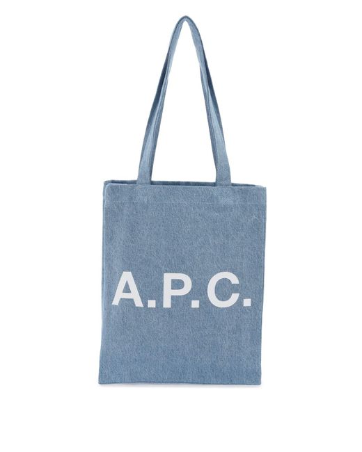 A.P.C. . Denim Lou tote bag with