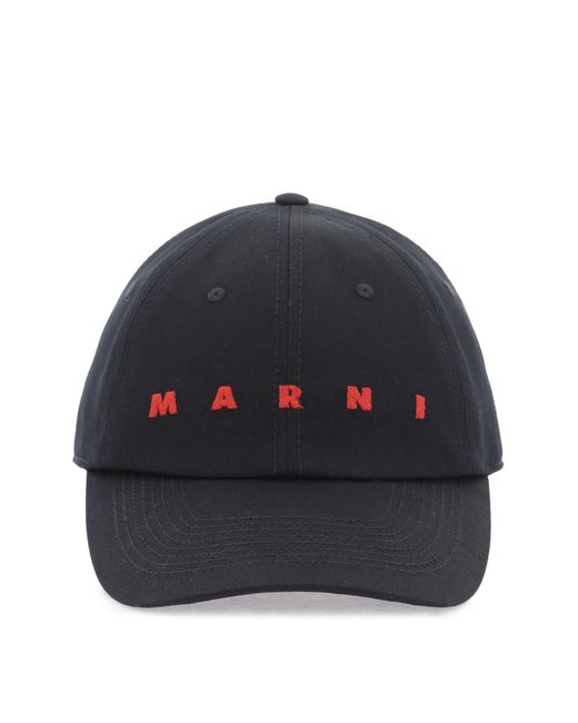 Marni Embroidered logo baseball cap with