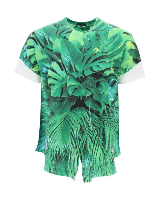 Comme Des Garçons Homme Plus Jungle print T-shirt with