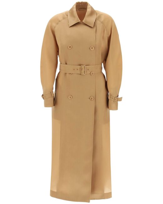 Max Mara Double-breasted Sacco trench