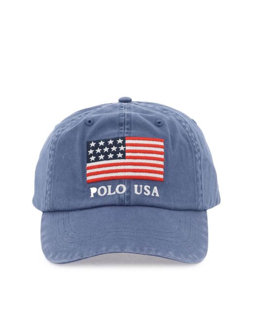 Polo Ralph Lauren Baseball cap twill with embroidered flag