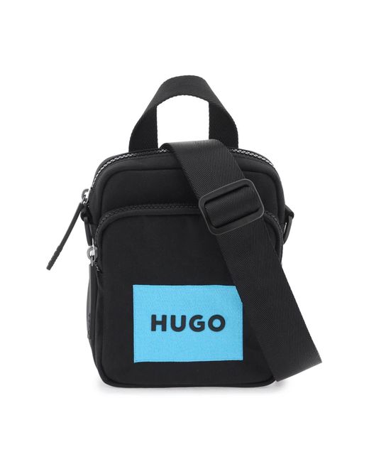 Hugo Boss Nylon shoulder bag with adjustable strap