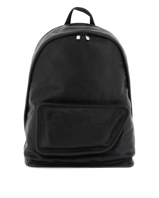 Burberry Crinkled Leather Shield Backpack