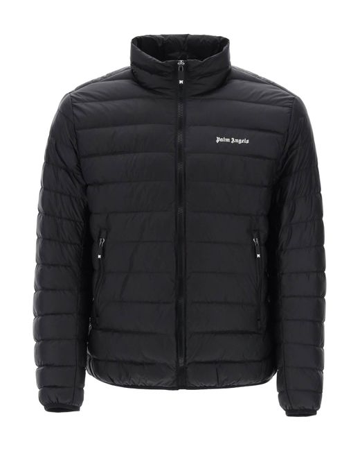 Palm Angels Lightweight down jacket with embroidered logo