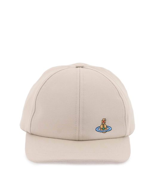 Vivienne Westwood uni colour baseball cap with orb embroidery