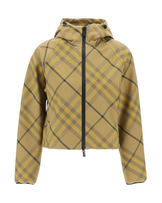 Burberry cropped check jacket