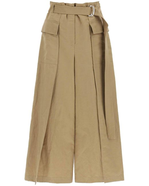 Weekend Max Mara flared linen and cotton trousers