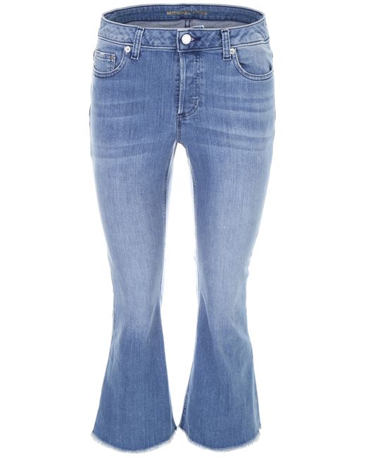 Michael Kors cropped jeans with fringes