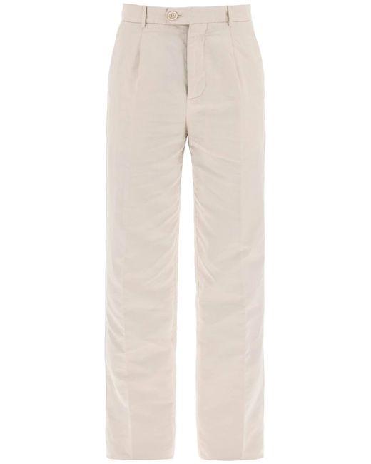 Brunello Cucinelli cotton and linen gabardine pants