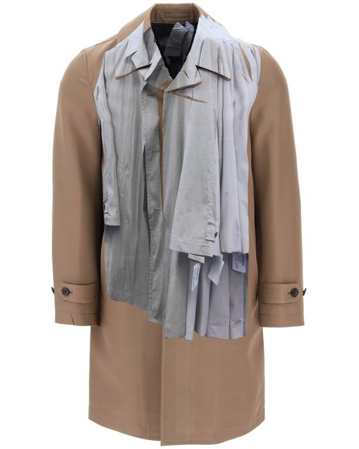 Comme Des Garçons Homme Plus single-breasted trench coat with trompe