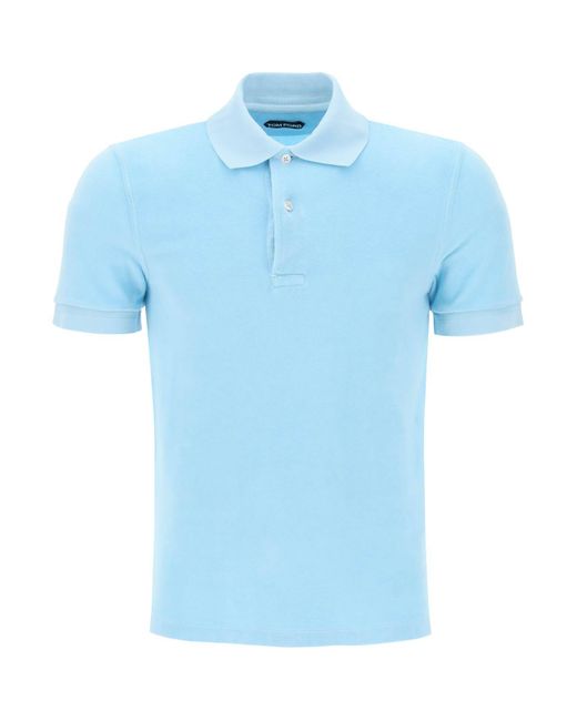Tom Ford lightweight terry cloth polo