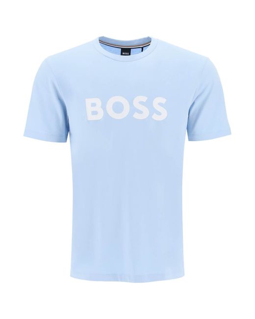Boss tiburt 354 logo print t-shirt
