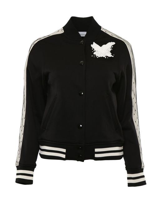 RED Valentino bomber jacket with tulle