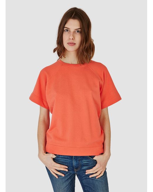 Folk Short Sleeve Sweatshirt Coral Womenswear