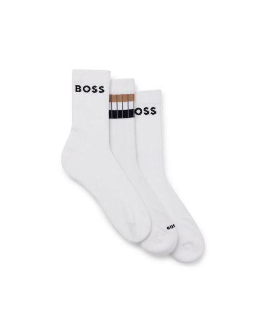 Boss 3-Pack QS Rib Stripe Sock