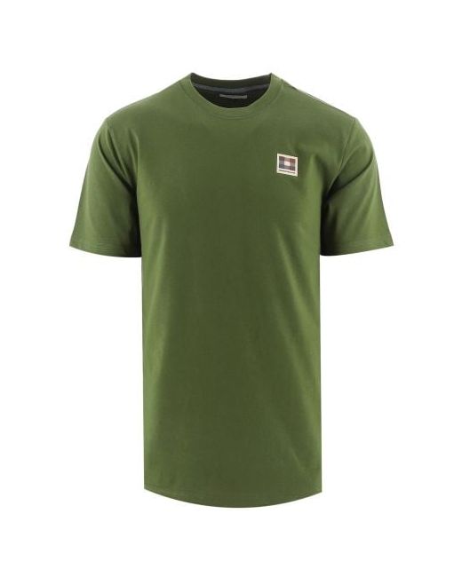 Aquascutum Army Active Club Check Patch T-Shirt