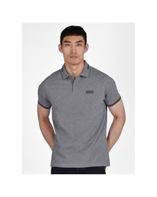 Barbour Anthracite Essential Tipped Polo Shirt