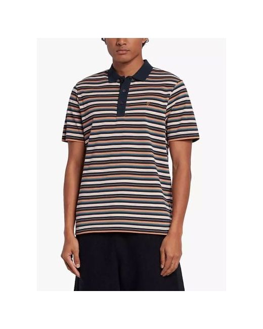 Farah Mandarin Jolla Striped Polo Shirt