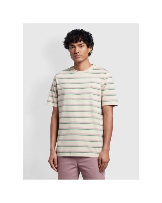 Farah Fog Coxsone Multi Stripe T-Shirt