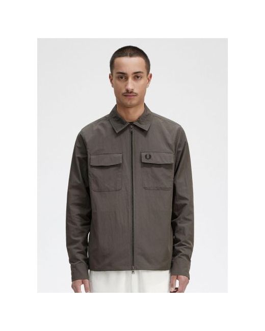 Fred Perry Field Textured Zip-Through Overshirt