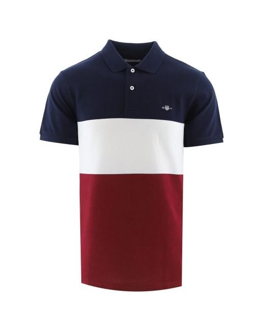Gant Evening Block Stripe Rugger Polo Shirt