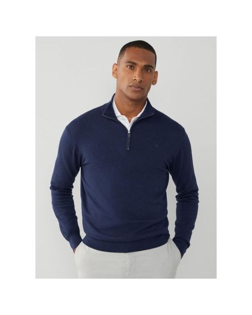 Hackett Cotton Silk Half Zip Sweatshirt