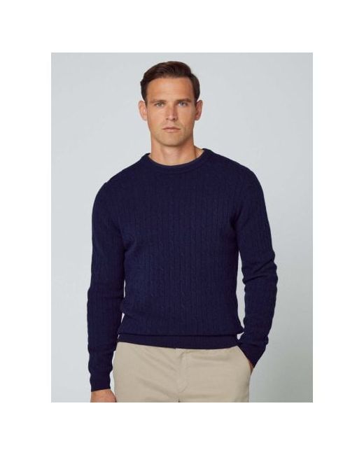 Hackett Lambswool Cable Jumper