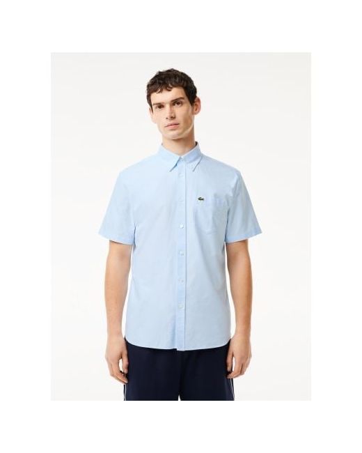Lacoste White Overview Short Sleeve Oxford Shirt
