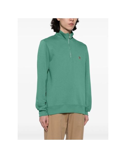Paul Smith Emerald Regular Fit Half Zip Sweatshirt
