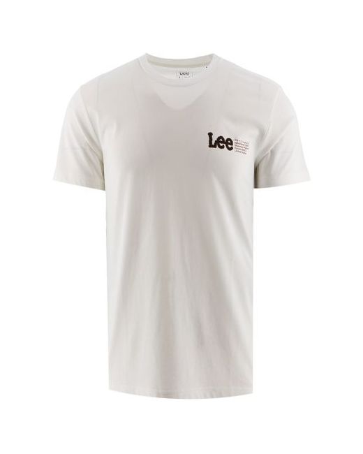 Lee Ecru Regular Fit Logo T-Shirt
