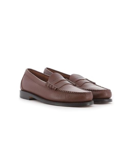 G.H.Bass Mid Textured Leather Weejuns Larson Penny Loafer