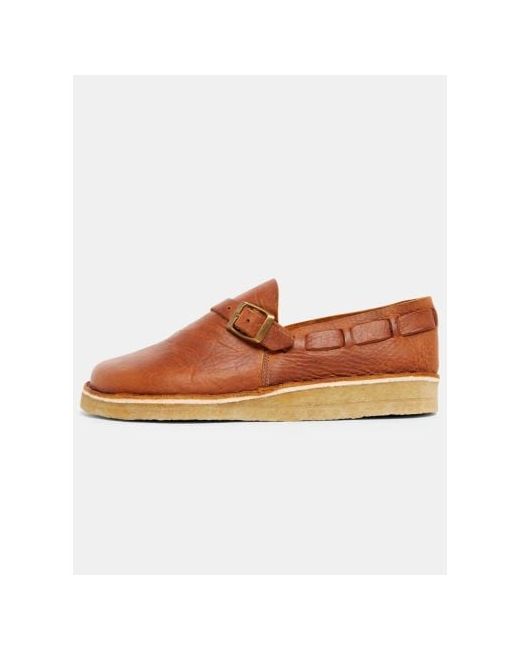 Yogi Chestnut Corso Leather Buckle Monk Shoe