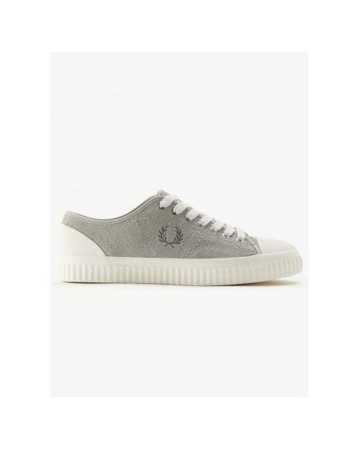 Fred Perry Limestone Hughes Low Textured Suede Trainer