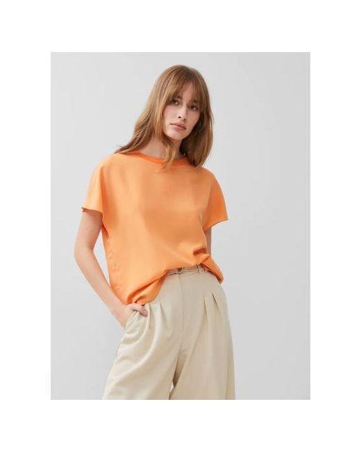 French Connection Melon Crepe Light Crew Neck Top