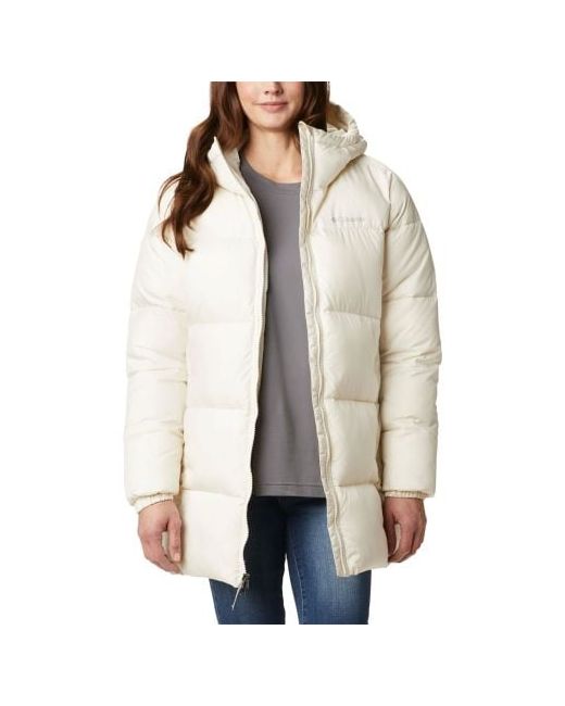 Columbia Chalk Puffect Mid Hooded Jacket