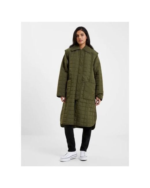 French Connection Olive Night Aris Quilt Coat