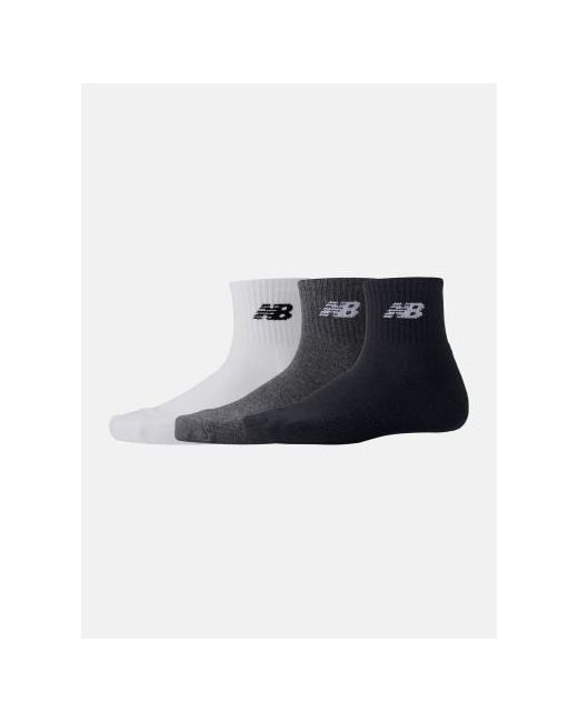 New Balance Grey Black 3-Pack Everyday Ankle Sock