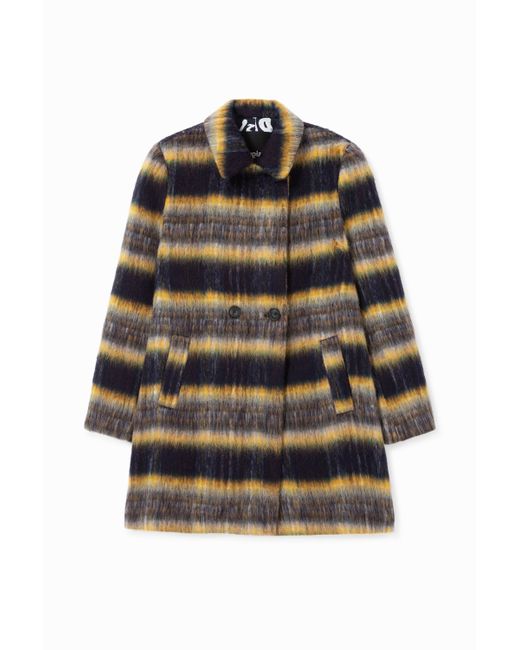 Desigual Straight wool coat