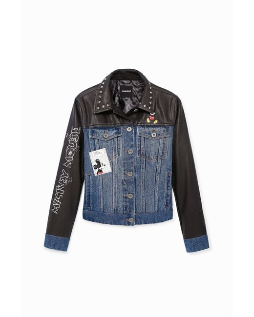 Desigual Mickey Mouse hybrid quilted jacket