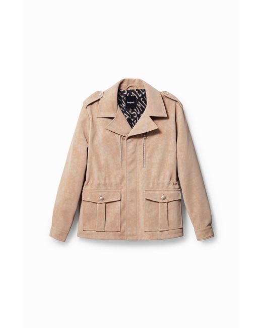 Desigual Straight-cut jacket with pockets