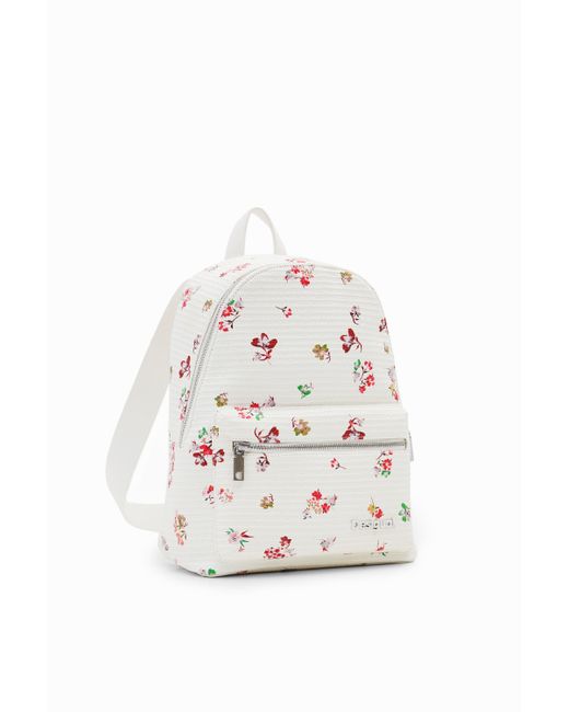 Desigual S textured floral backpack