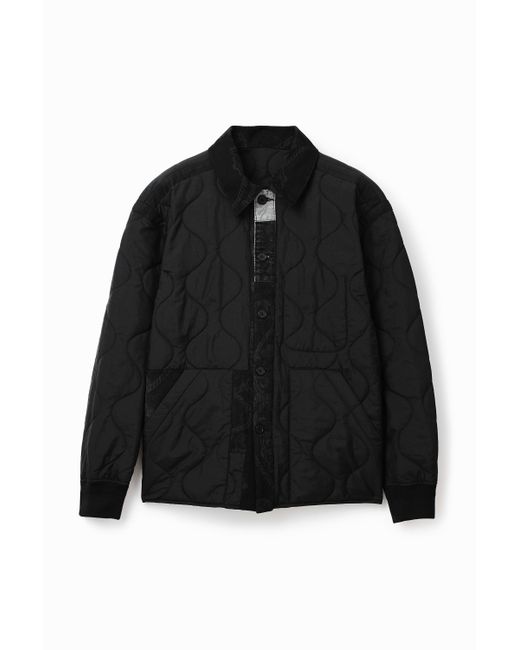Desigual Patchwork quilted overshirt