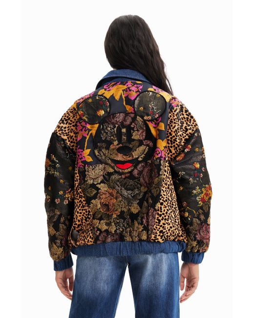 Desigual Disneys Mickey Mouse faux-fur jacket