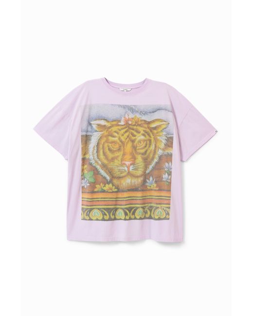 Desigual Hindu T-shirt with tiger