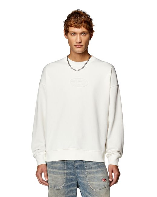 Diesel Sweatshirt with embossed Oval D logo Sweaters Man To Be Defined