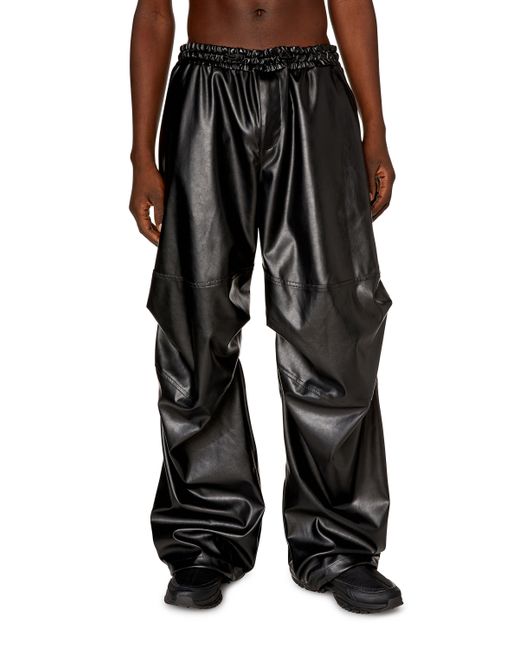 Diesel Oversized cargo pants coated fabric Pants Man To Be Defined