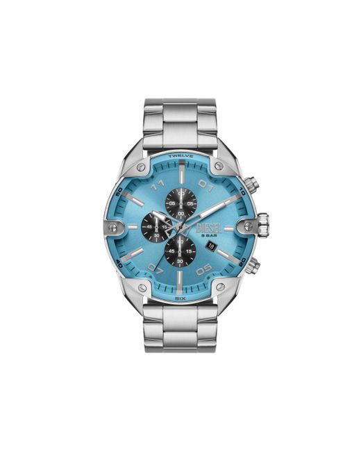 Diesel Spiked chronograph stainless watch Timeframes Man