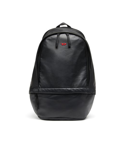 Diesel Rave Backpack Leather backpack with metal D Backpacks To Be Defined